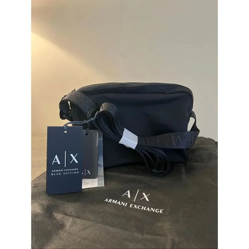 A|X Armani Exchange Blue Edition Messenger Crossbody Bag